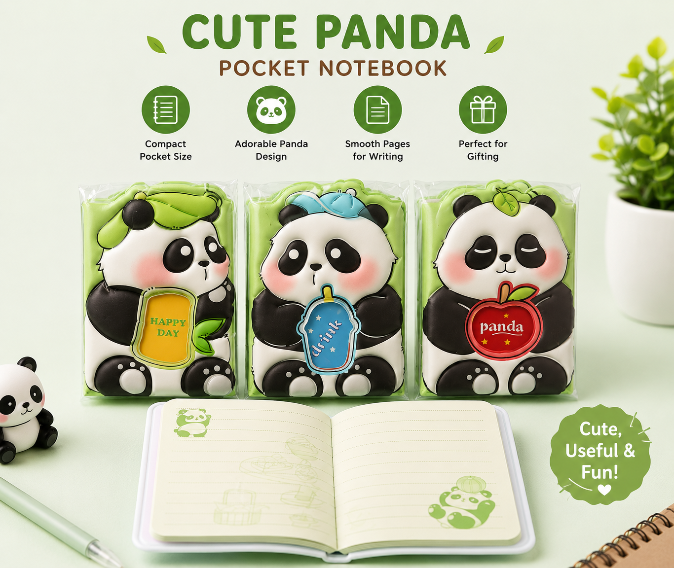 Panda Pocket Notebook