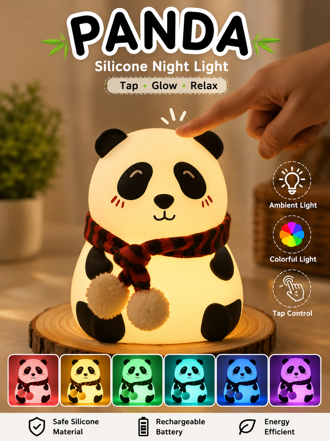 Panda Silicon Lamp